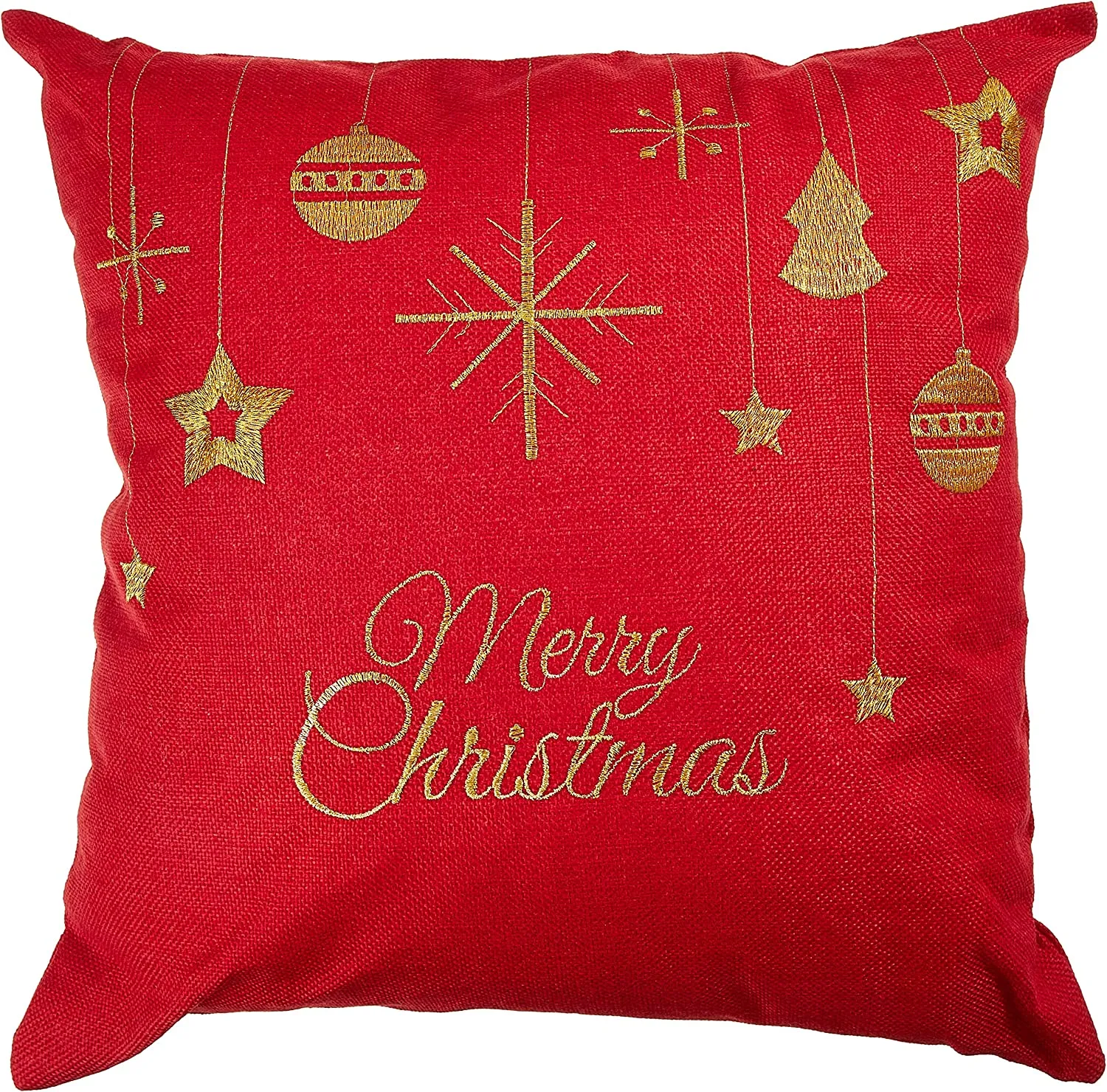 Seasonal Xmas Christmas Holiday Glories Pattern Decorative Accent Throw Pillow