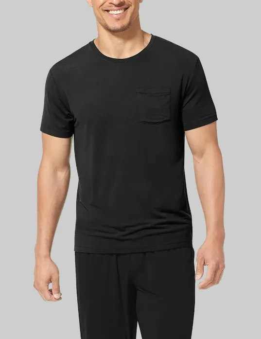 Second Skin Pajama Pocket Tee - Black