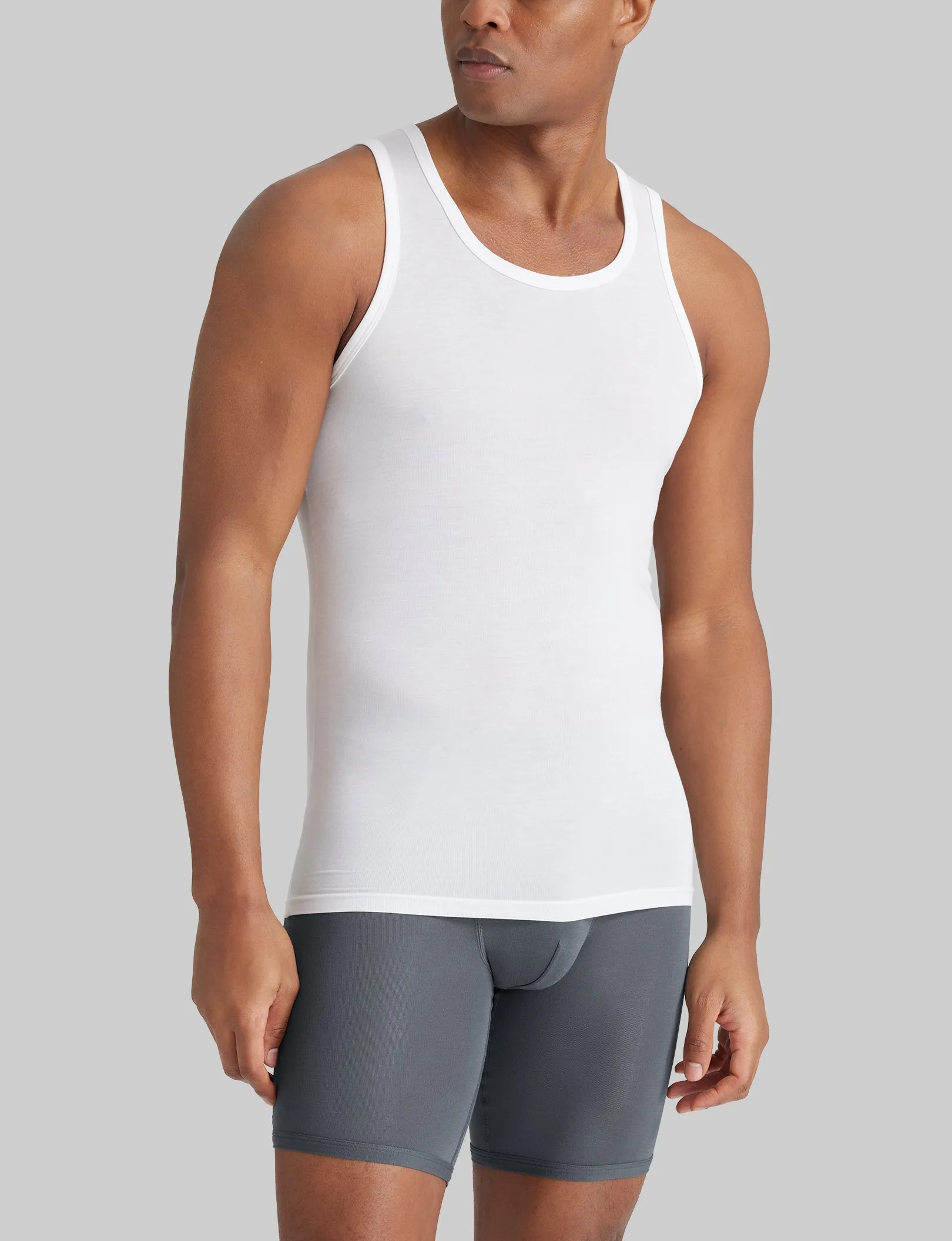 Second Skin Tank Stay-Tucked Undershirt (6-Pack)