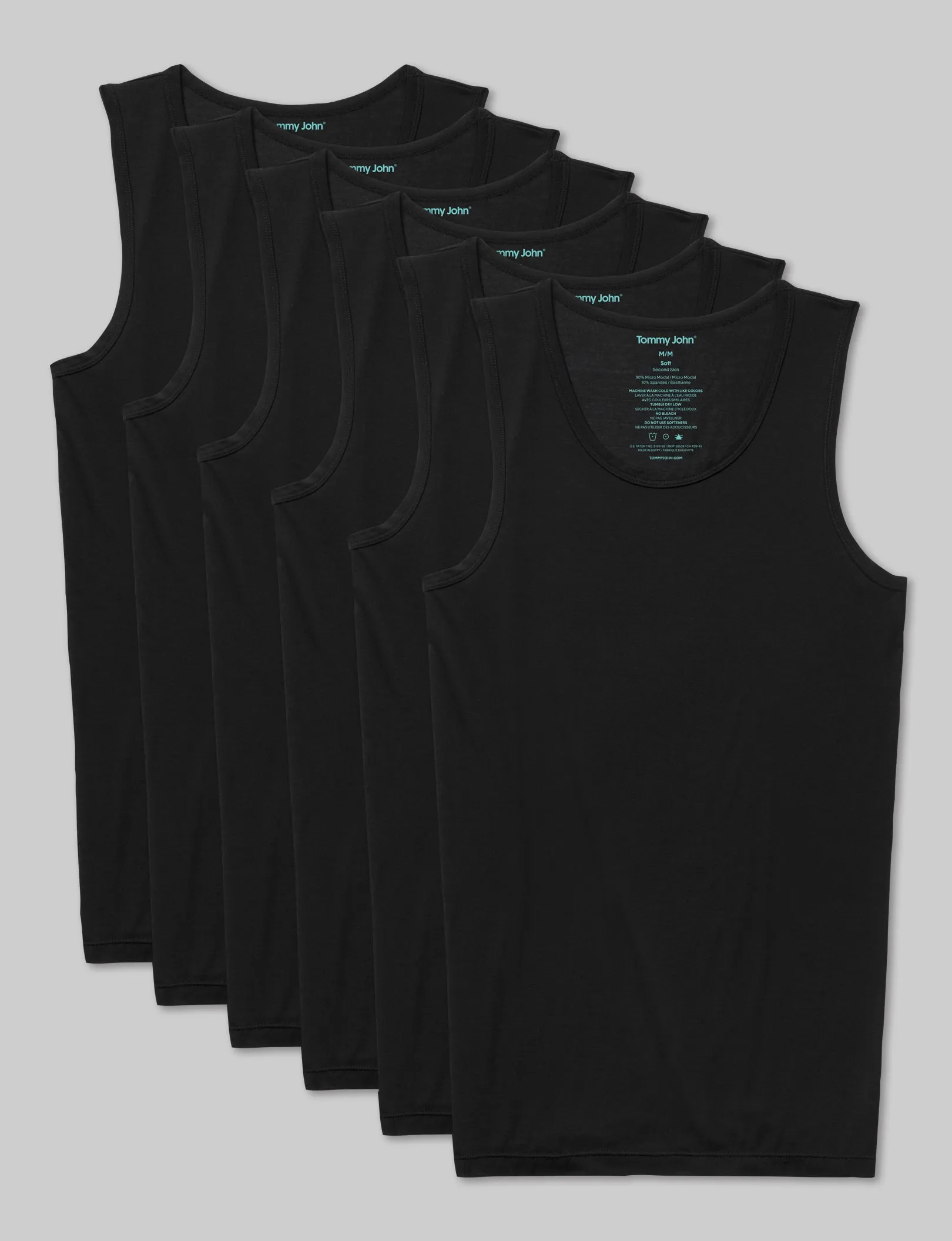 Second Skin Tank Stay-Tucked Undershirt (6-Pack)