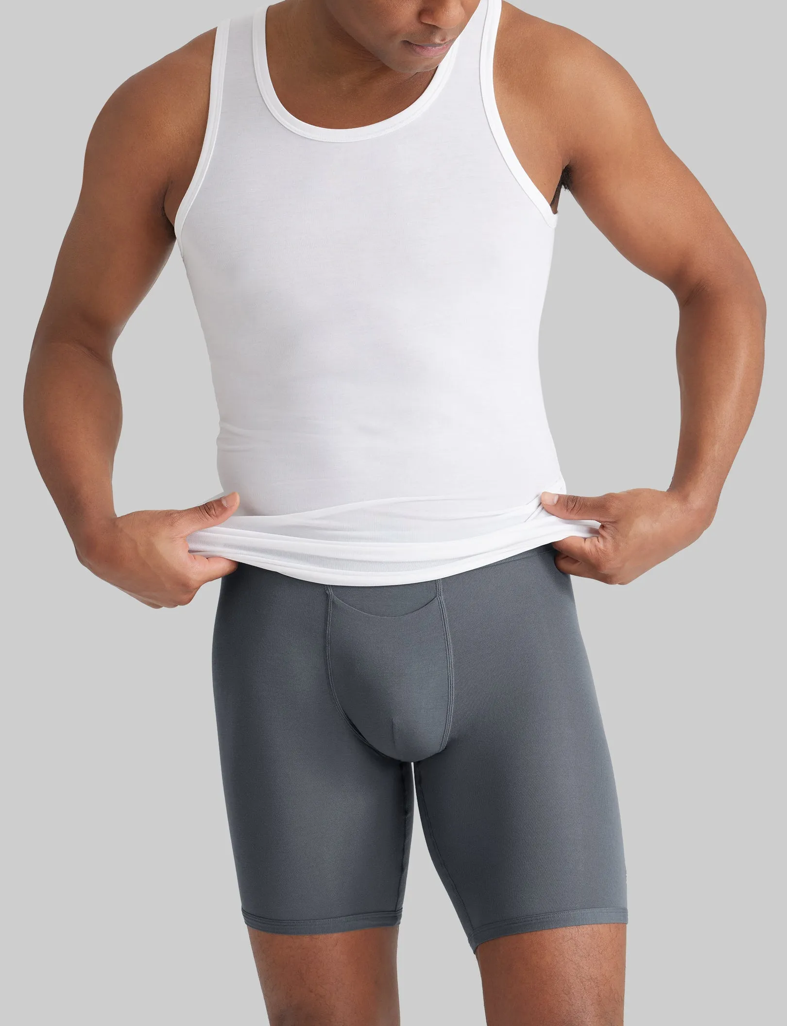 Second Skin Tank Stay-Tucked Undershirt (6-Pack)