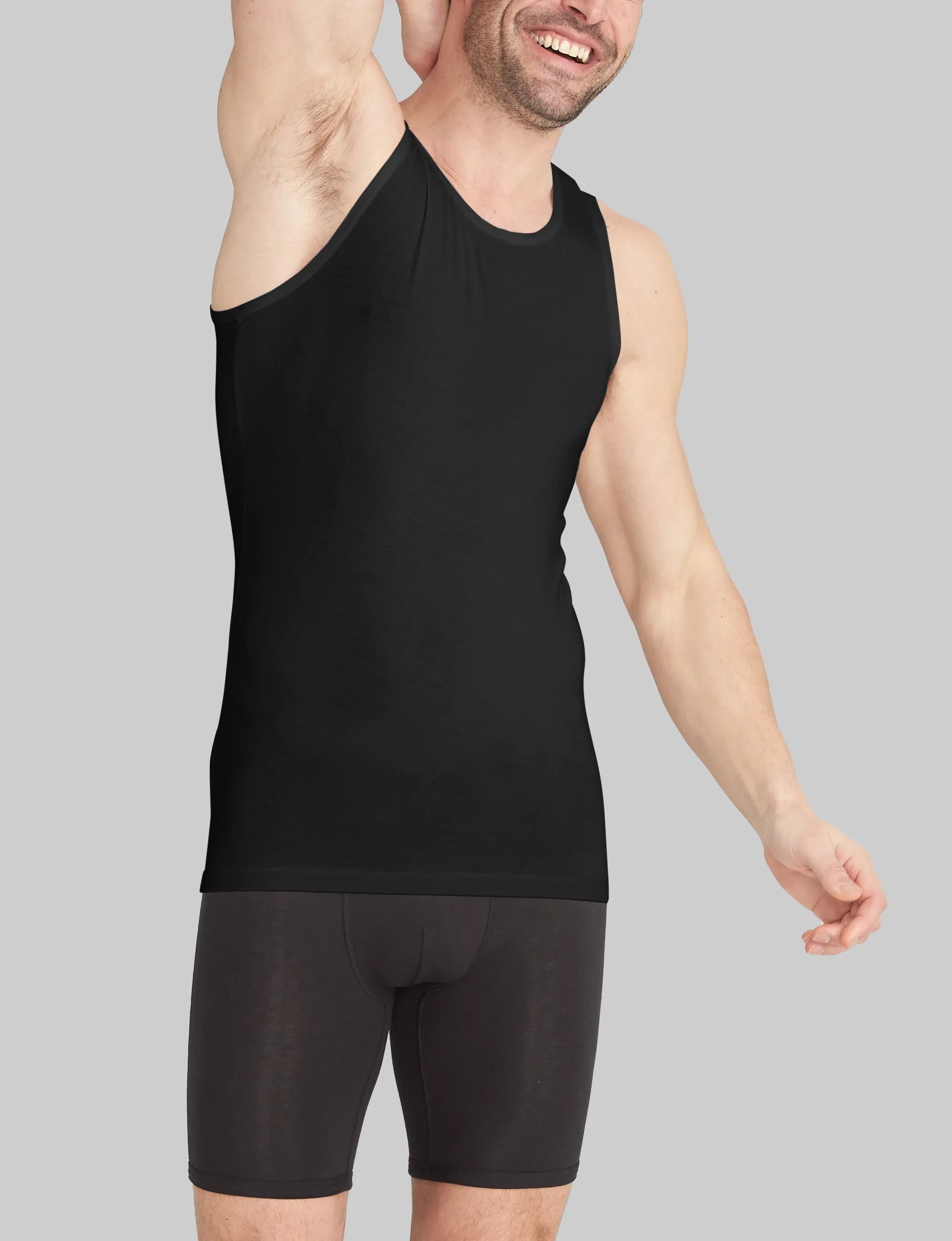 Second Skin Tank Stay-Tucked Undershirt (6-Pack)