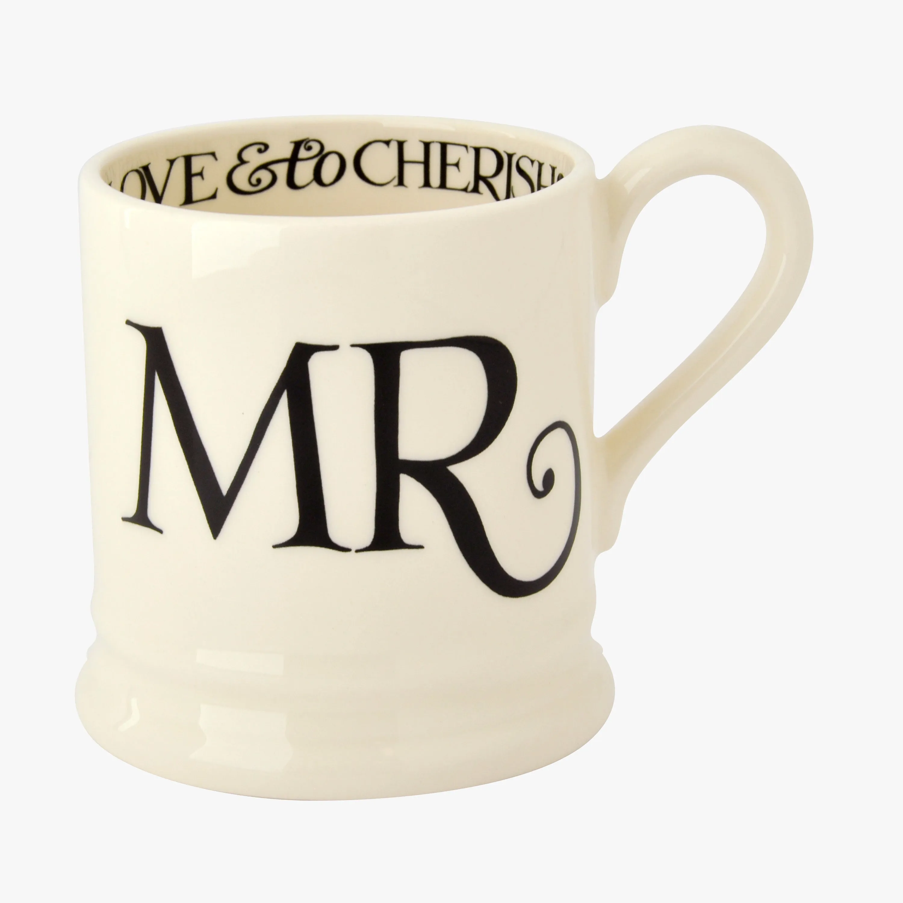 Seconds Black Toast Mr 1/2 Pint Mug