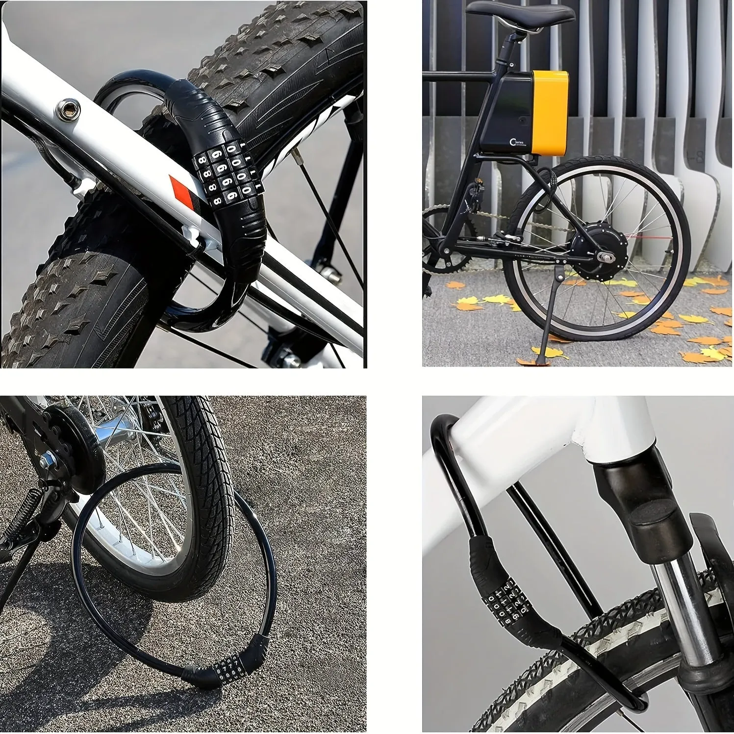 Secure Your Wheels with 4Digit Steel Cable Lock