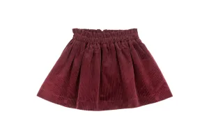 Sefora Velvet Skirt - Bordeaux