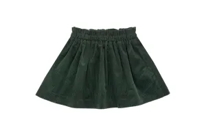 Sefora Velvet Skirt - Forest Green