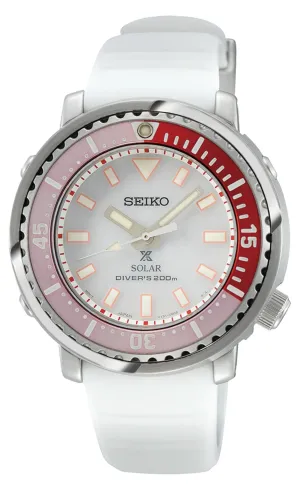 Seiko Prospex Solar Diver Red Bezel Watch SUT409