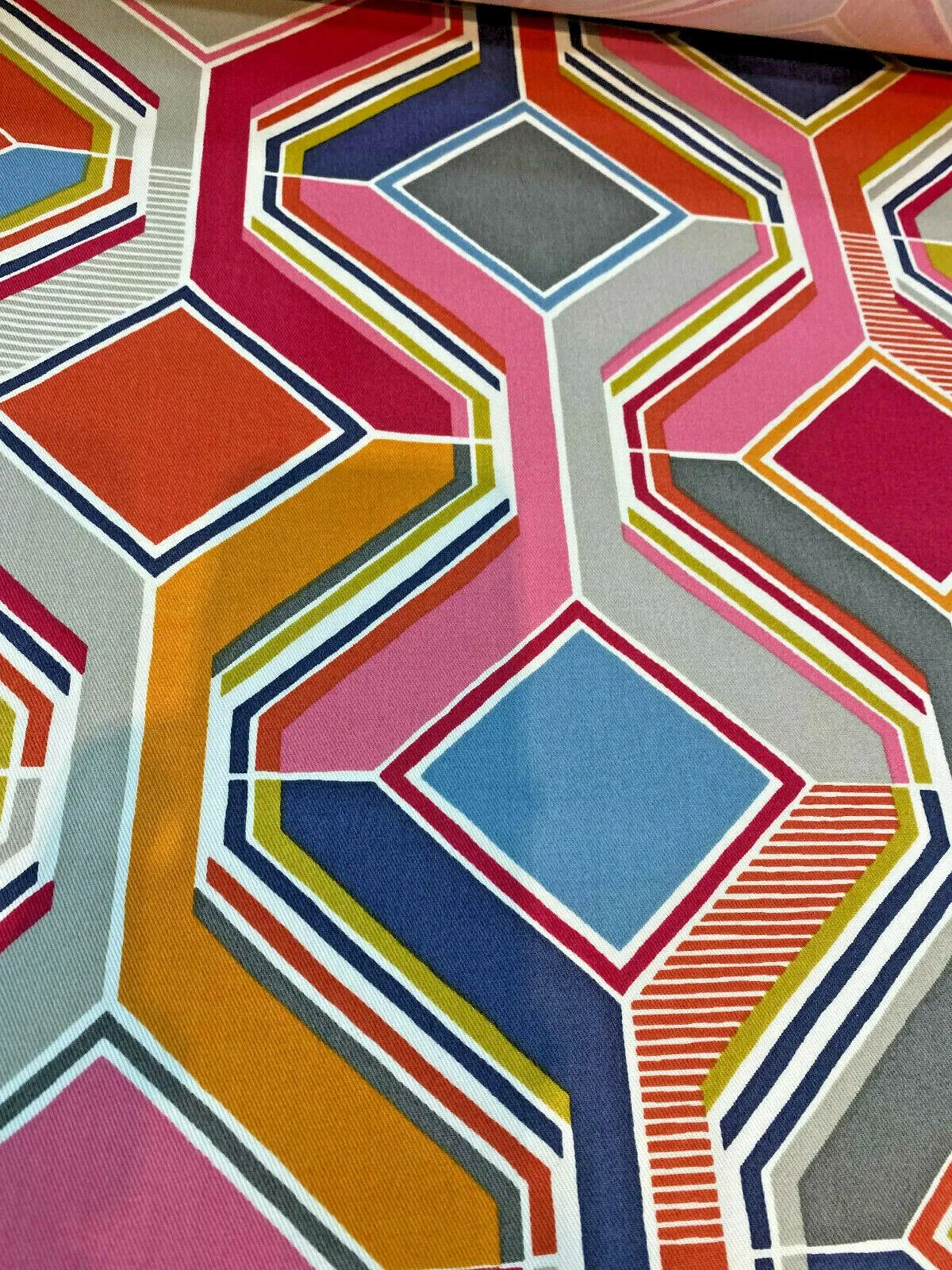 Selby Sherbet Modern Pucci Tile Covington Fabric By the Yard