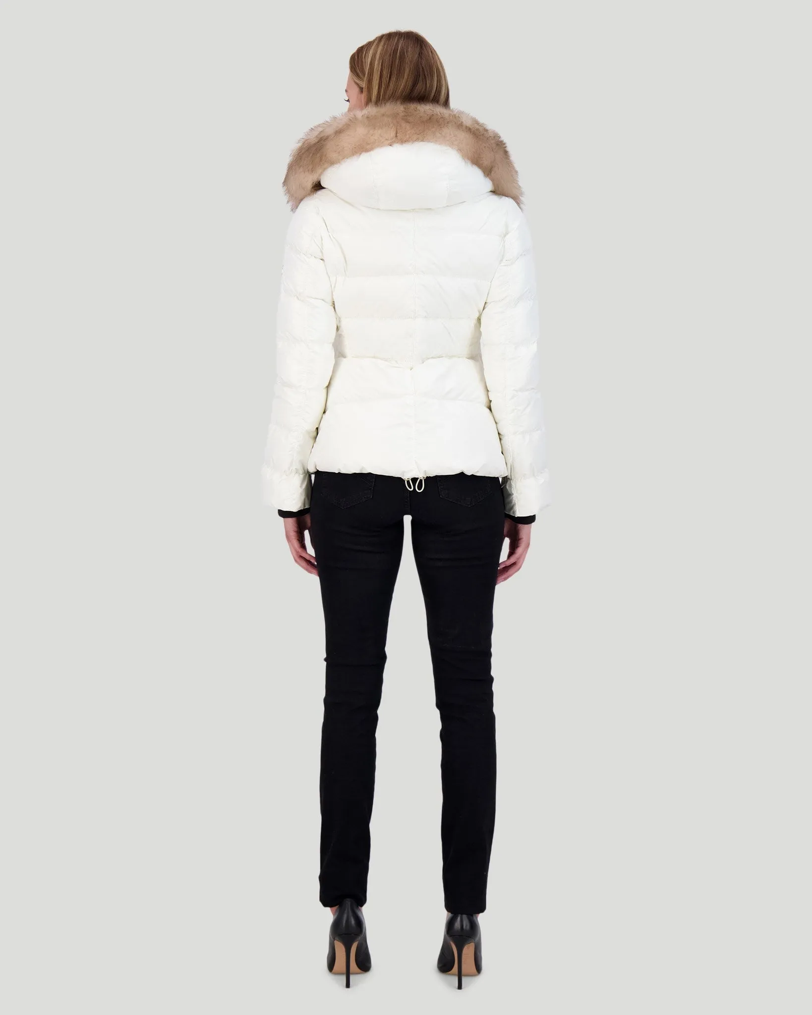 Select Cashmere Capelet with Toscana Shearling Lamb Trim