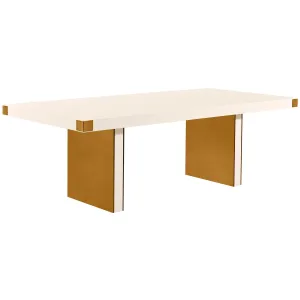 Selena Rectangular Dining Table, Cream