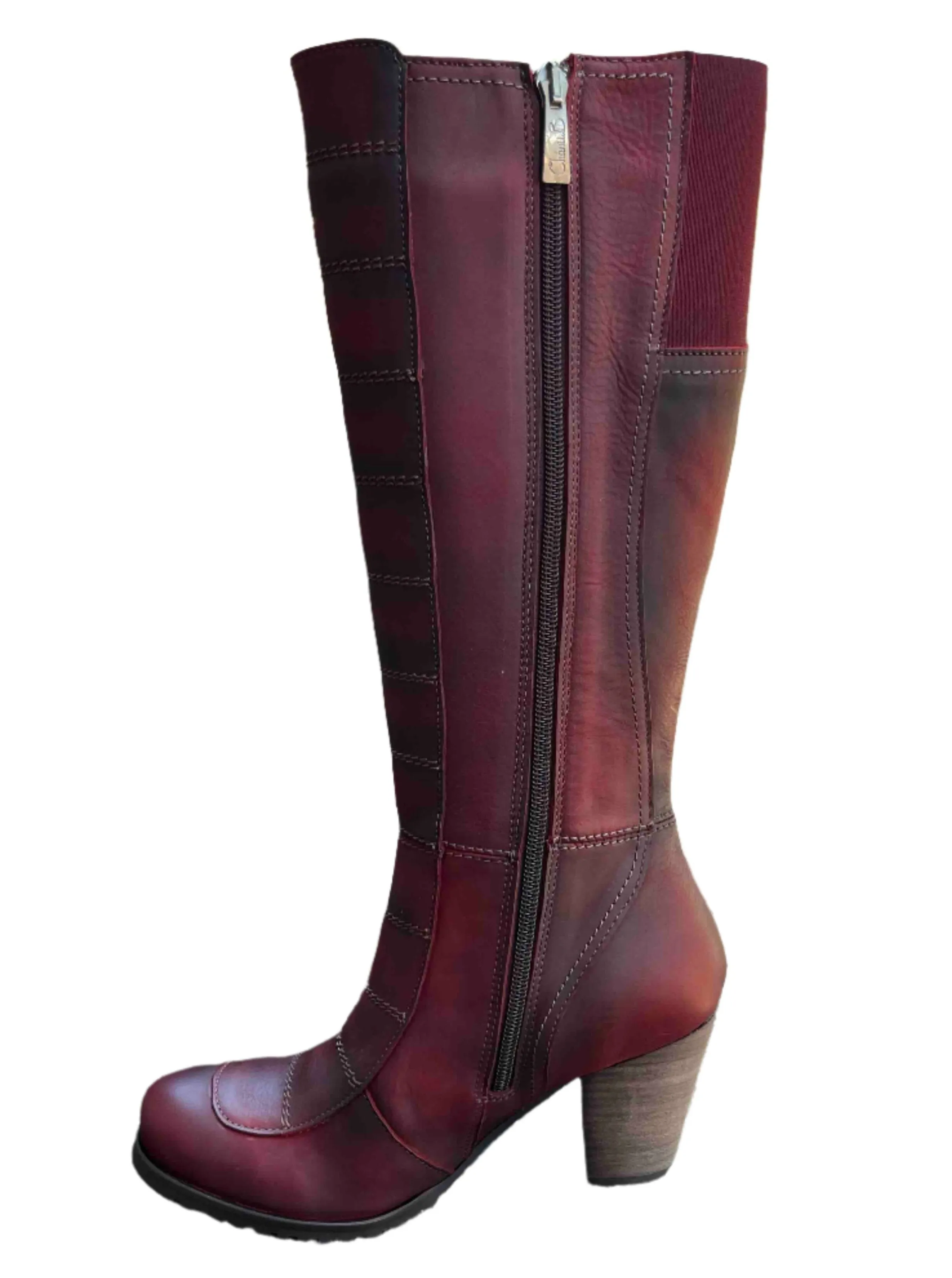 Semaine -Long leg boot cranberry wine