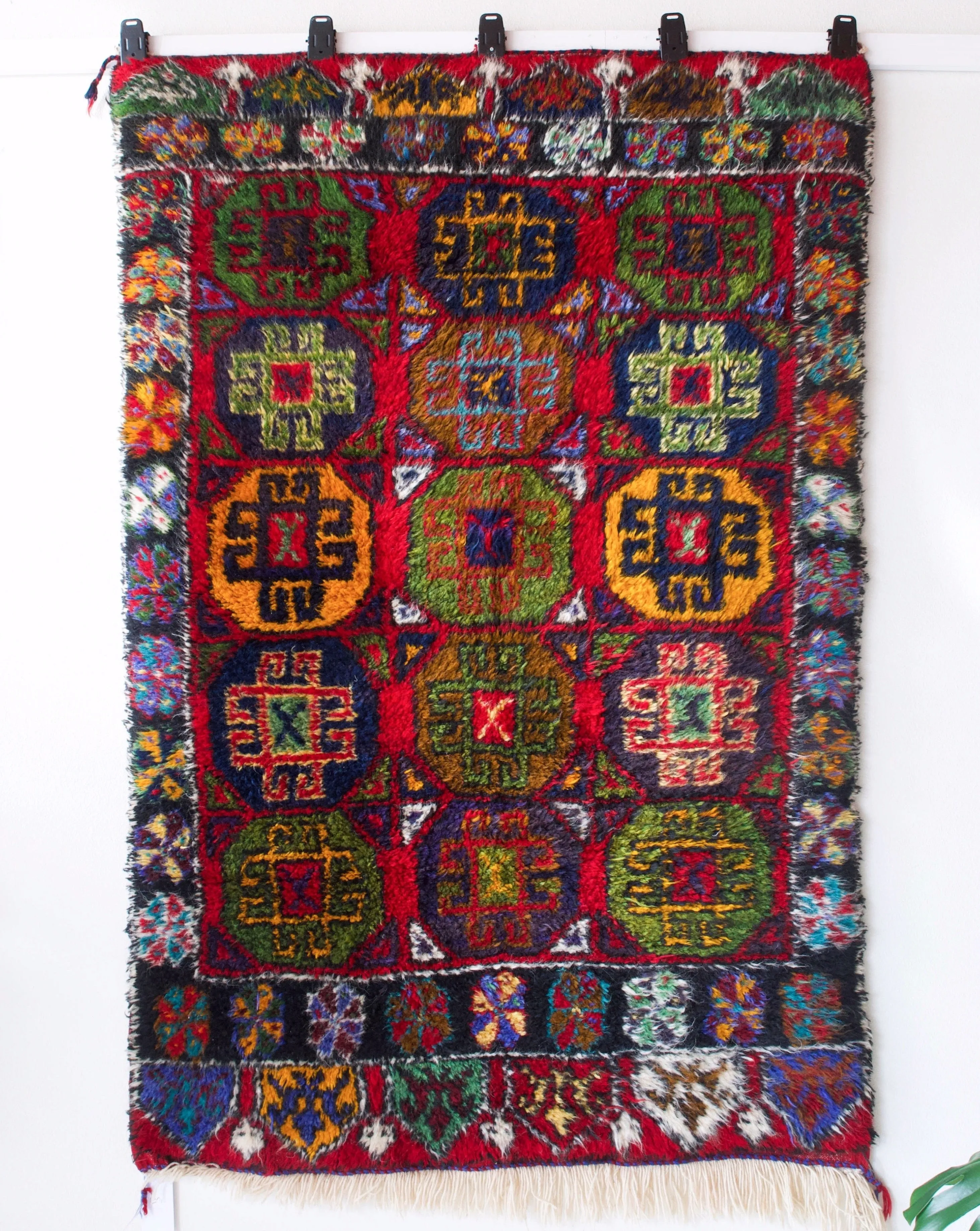 Semi-antique central Anatolian Tulu Rug 4'2"x6'8"