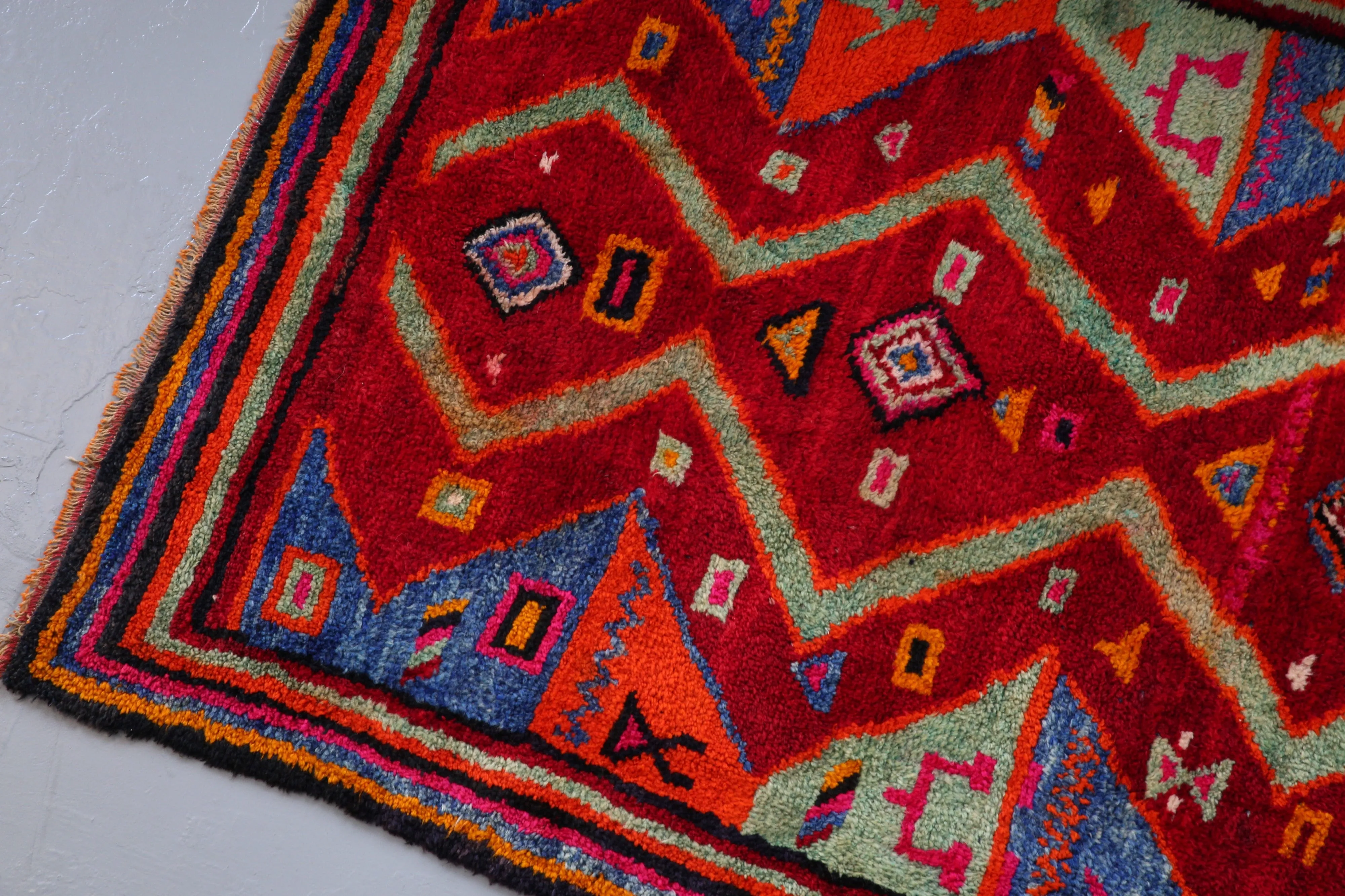 Semi-Antique Turkish Tulu Rug