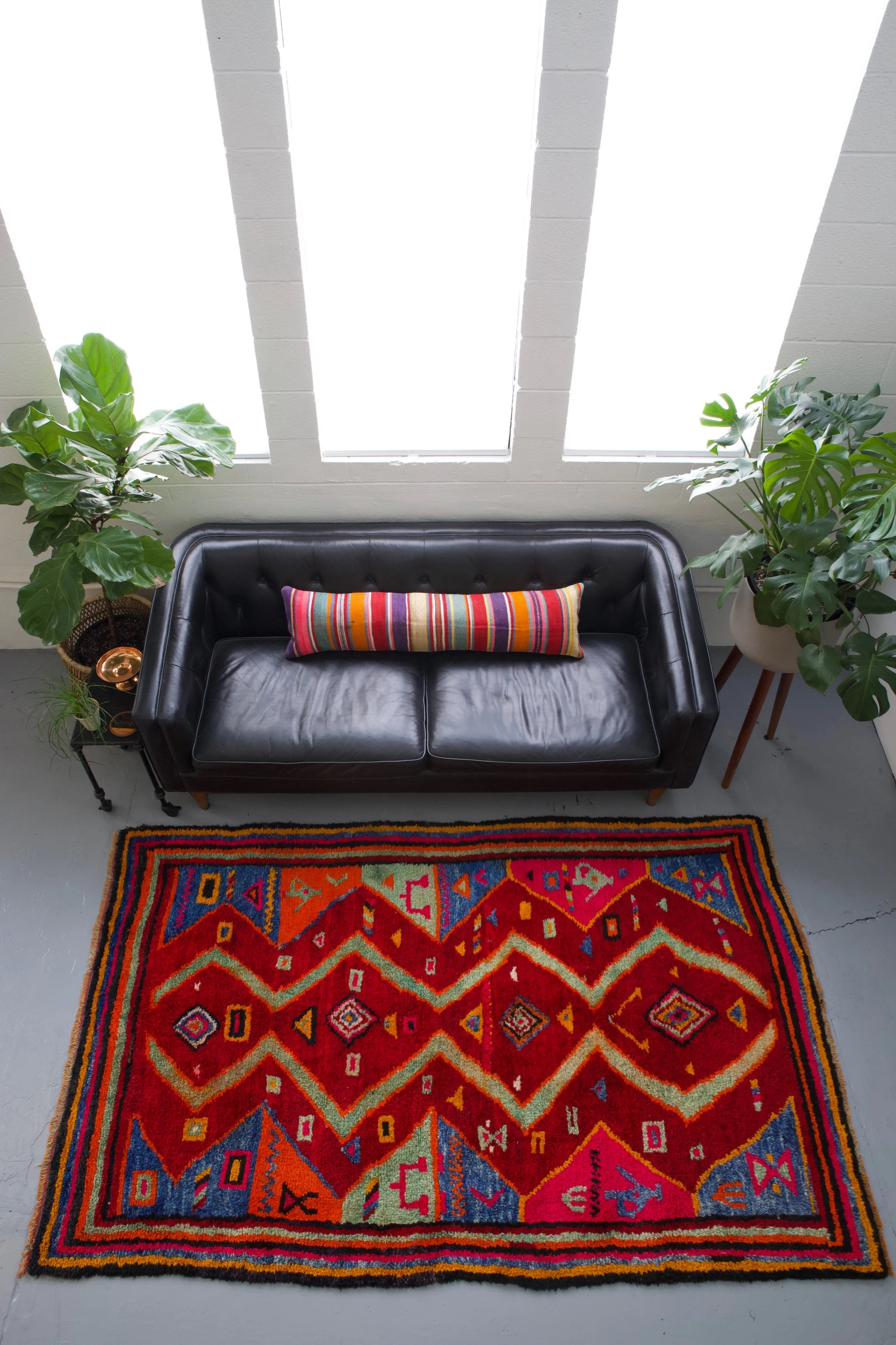 Semi-Antique Turkish Tulu Rug