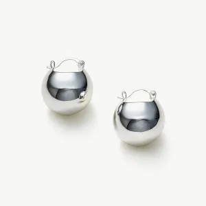 Semiphere Hoop Earrings