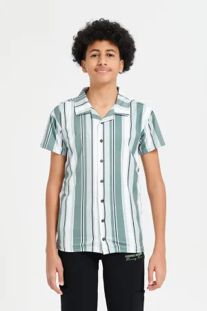 Senior Boys Assorted Striped Printed Shirt