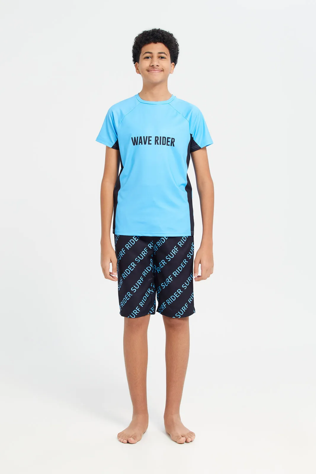 Senior Boys Blue Swimwear T-Shirt