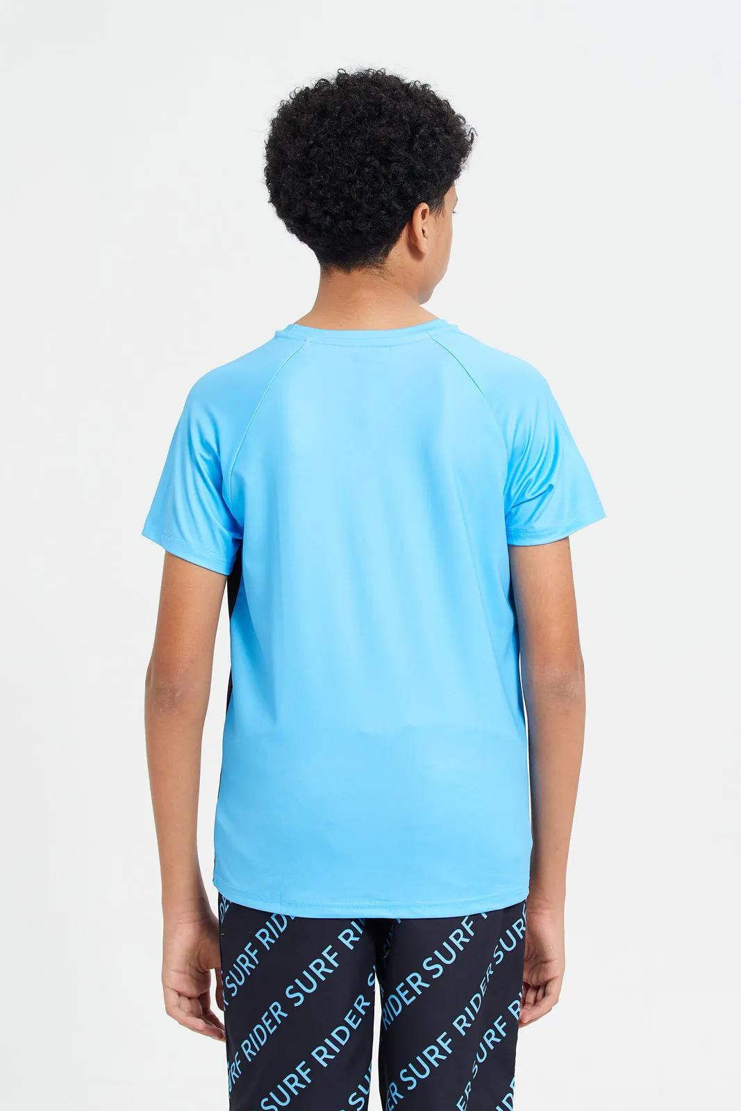 Senior Boys Blue Swimwear T-Shirt