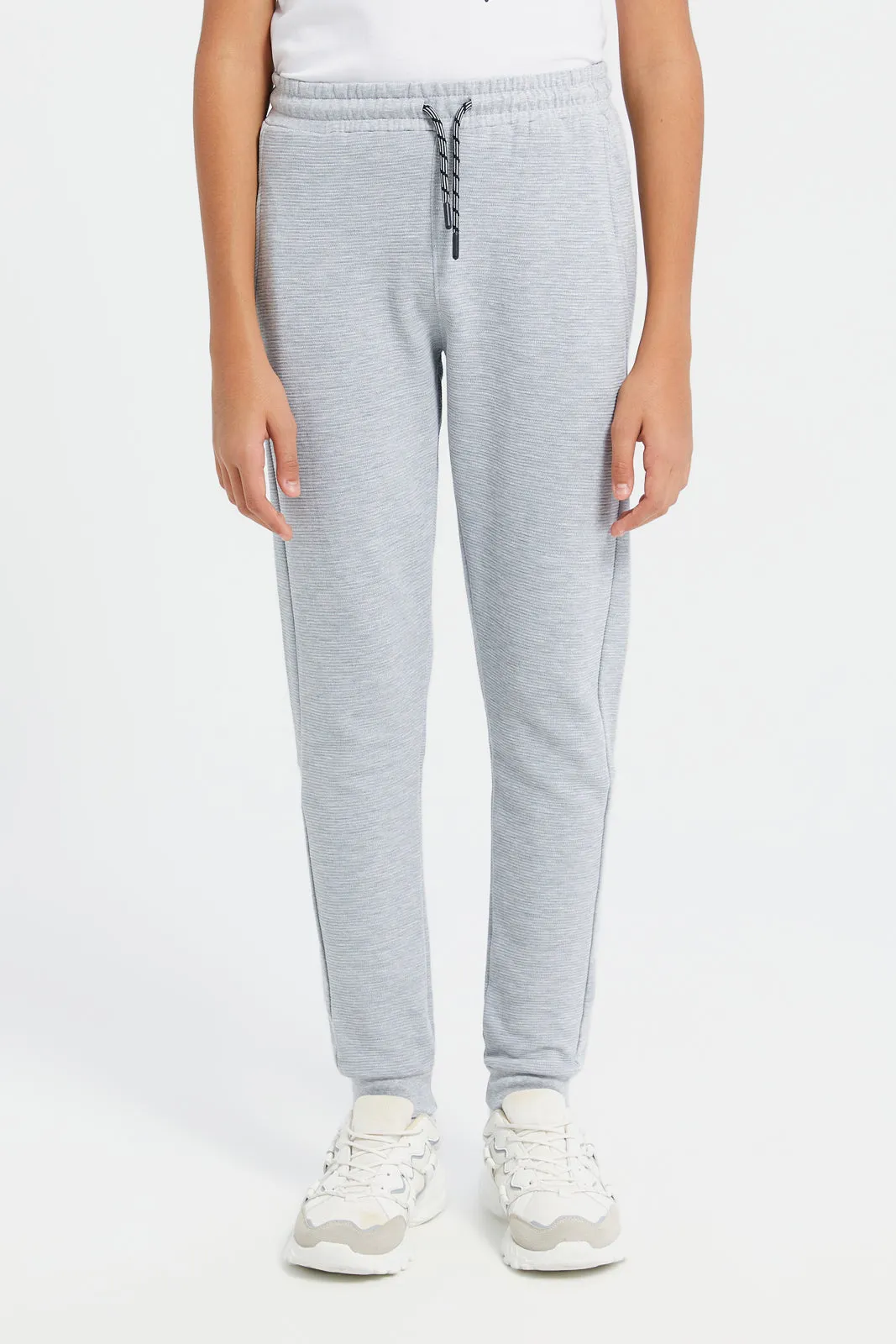 Senior Boys Grey Active Pants