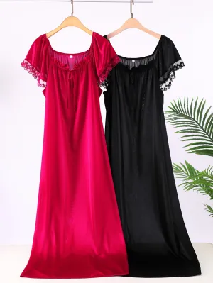 Sensuous Duo Women's Plus Size 2-Pack Sexy Nightdress Set