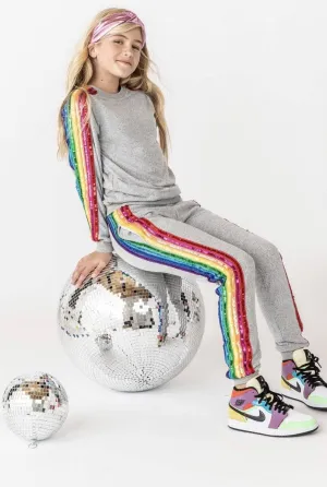 Sequin Rainbow Tracksuit Set