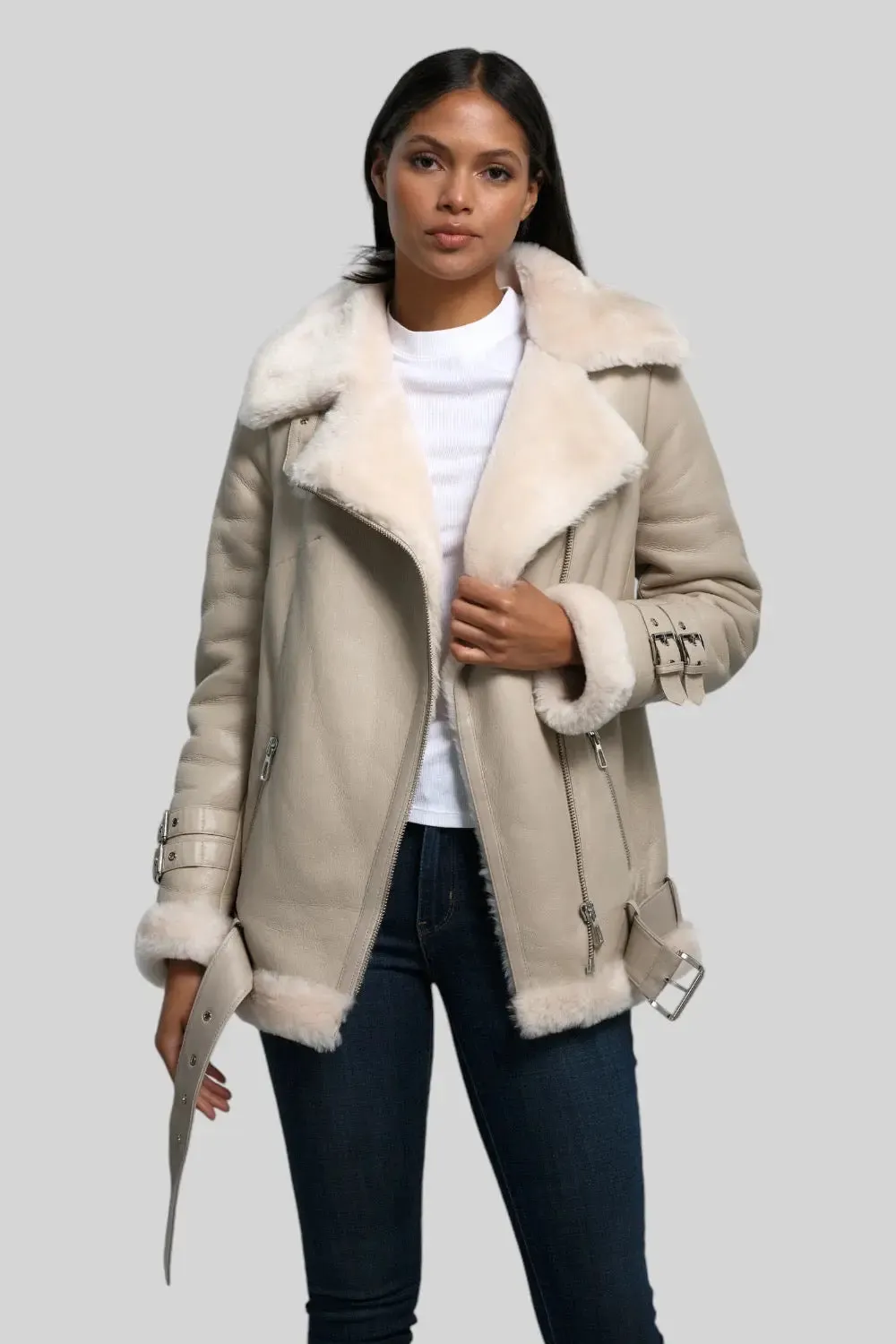 Serena Shearling B-3 Jacket