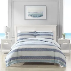 Serenity Blue Quilt Cover Set by Tommy Bahama