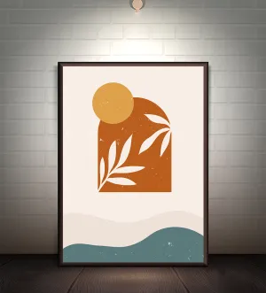 Serenity in Simplicity: A Minimalist Nature-Inspired Artwork