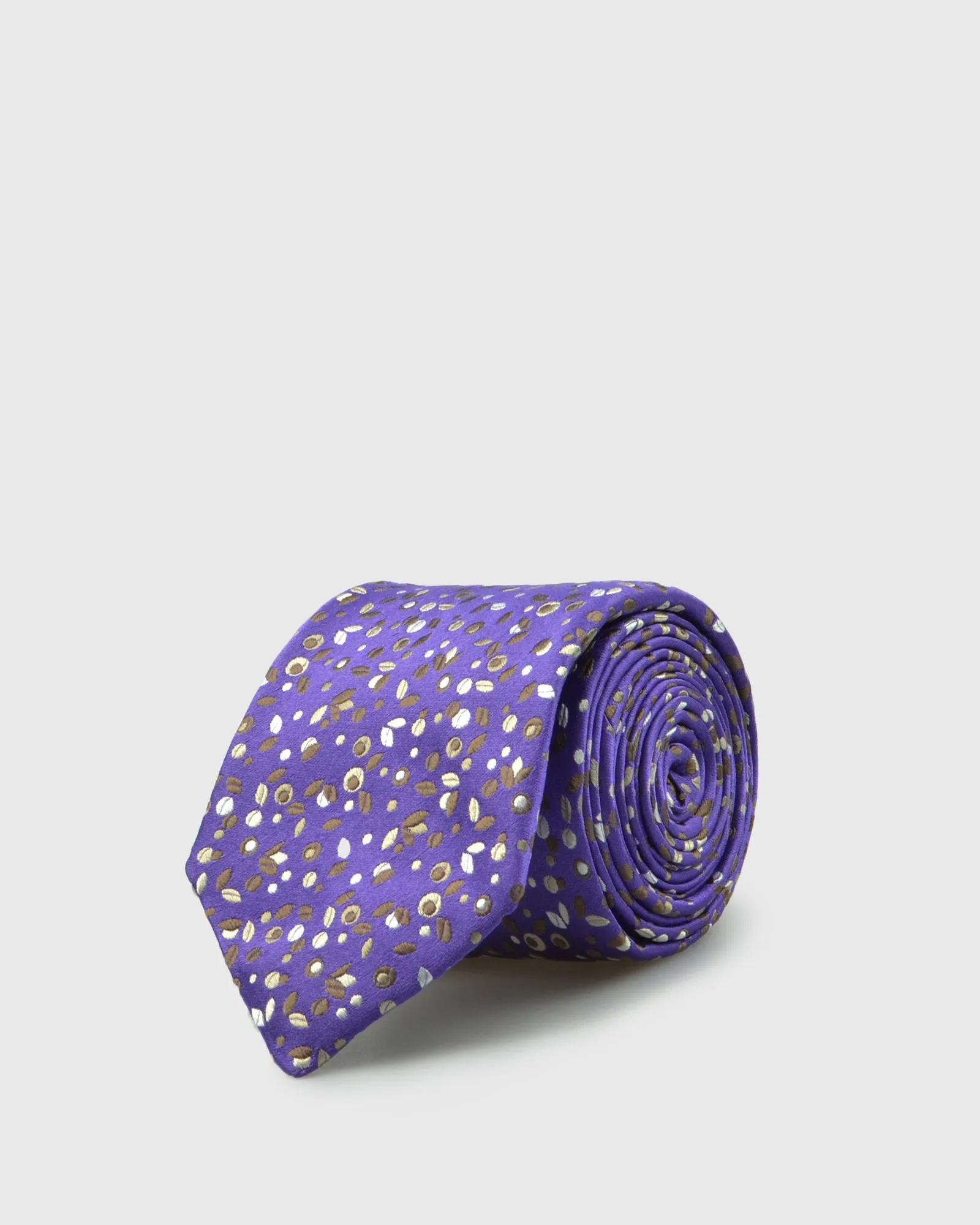 SERGIO ALVAJEE S21SA-HM-26 PURPLE ITALIAN SILK TIE