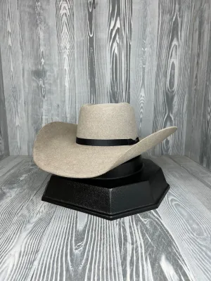 Serratelli Stone 6X 4 1/2" Brim Felt Hat with 1" Black Ribbon