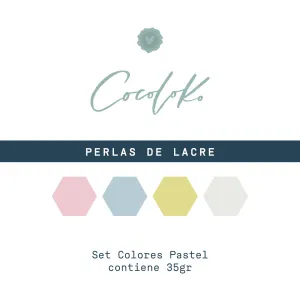 Set de perlas de lacre - Colores Pastel