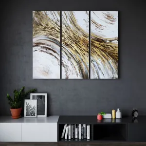 Set of 3 abstract wall art