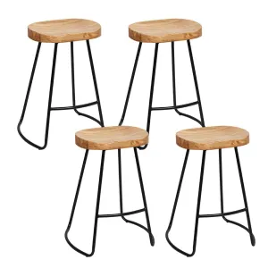 Set of 4 Vintage Tractor Bar Stools - 65cm