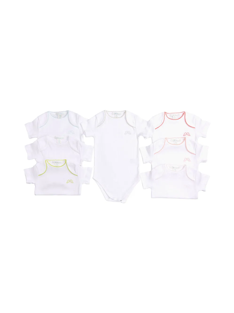 Set of 7 Picot Onesies