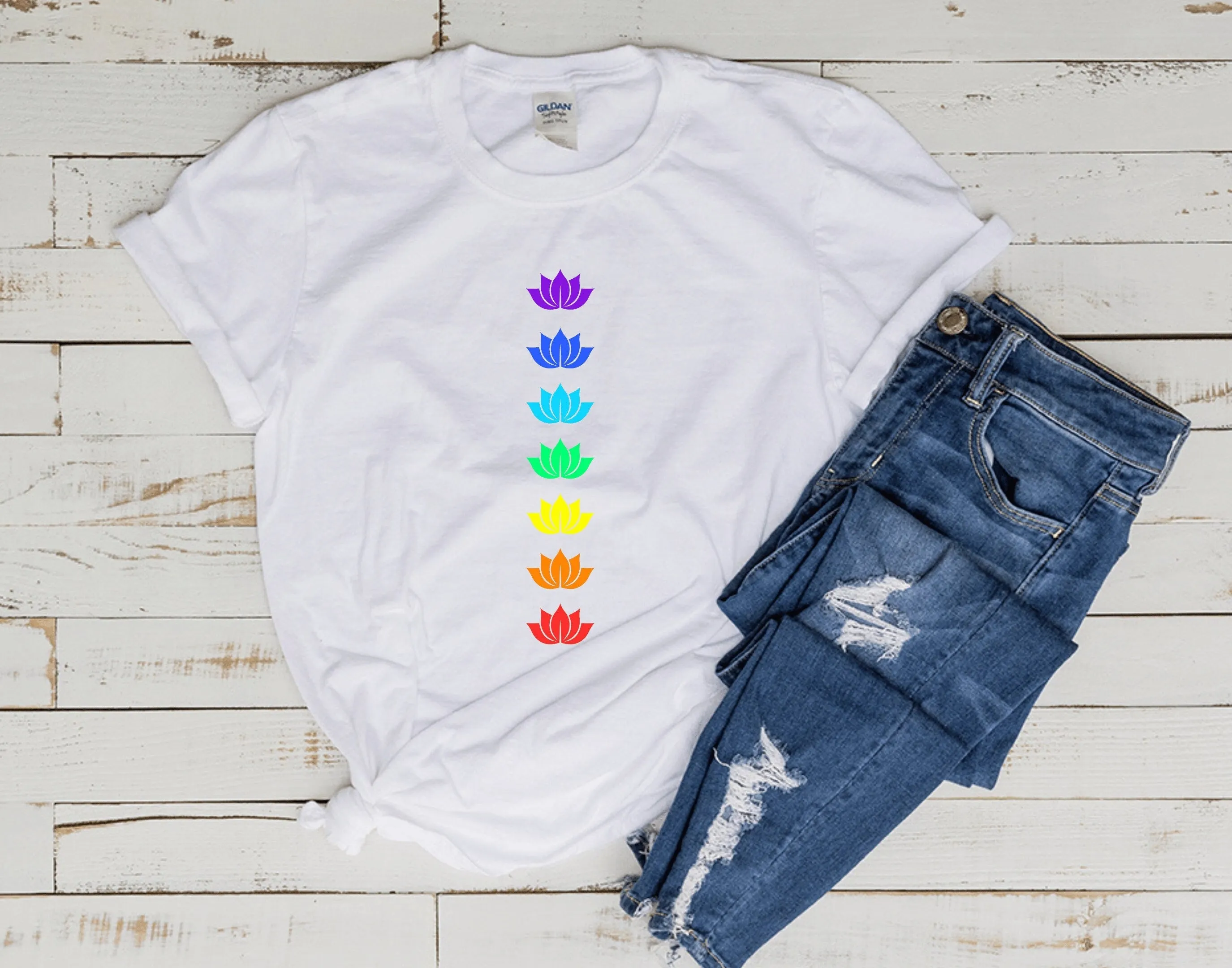 seven Chakras yoga shirt , yoga tee,Chakra  yoga T-Shirt, Yoga Lover Gift, Yoga Gift, Spiritual Shirt, Chakra symbols