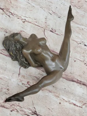 Sexy Girl Chantal - Artwork Nude -Bronze - Signed J. Patoue Sculpture Figurine