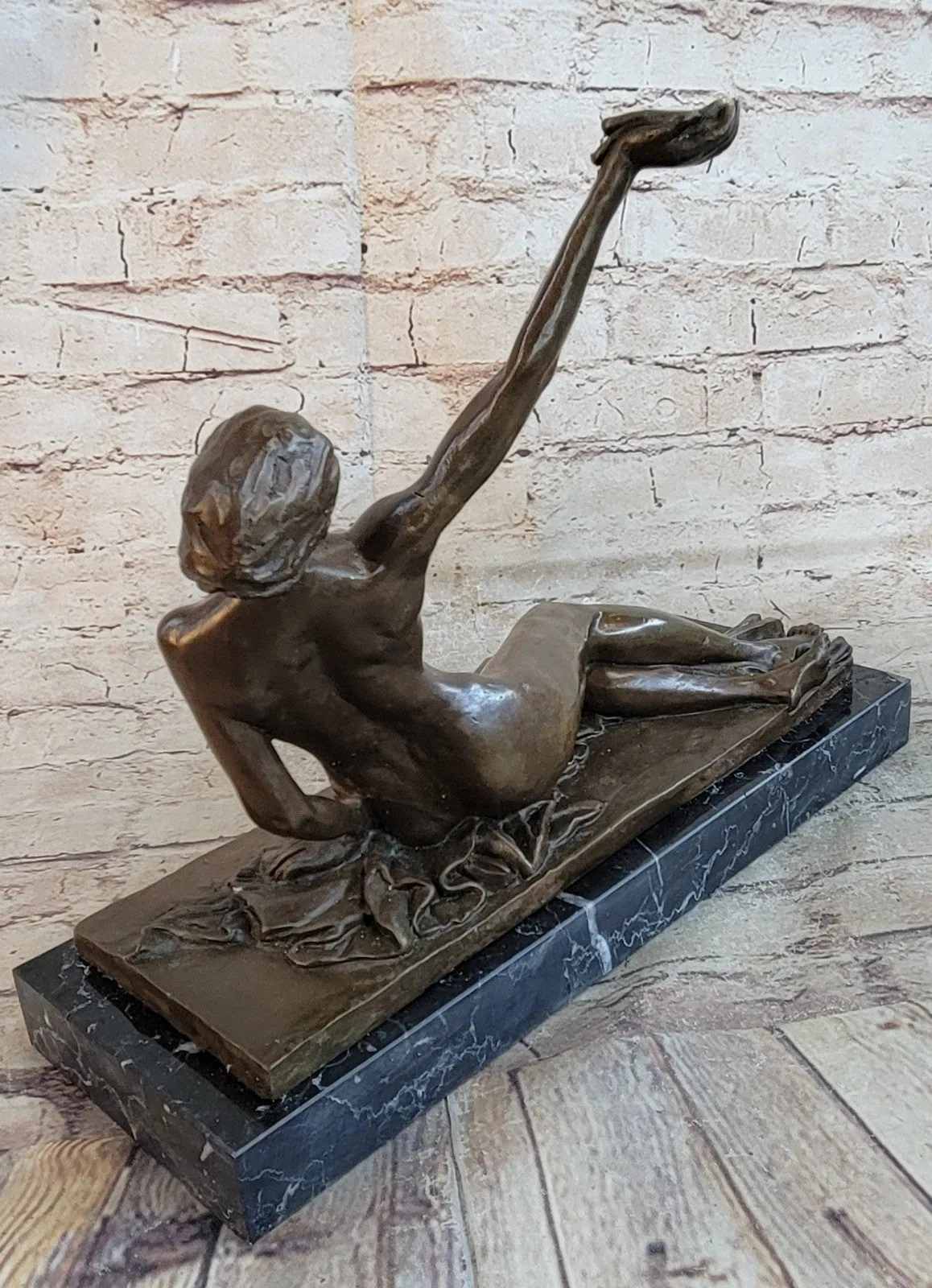 Sexy Woman Bronze Sculpture, Collector Edition, Lost Wax Cast, Classic Artwork for Home Decor