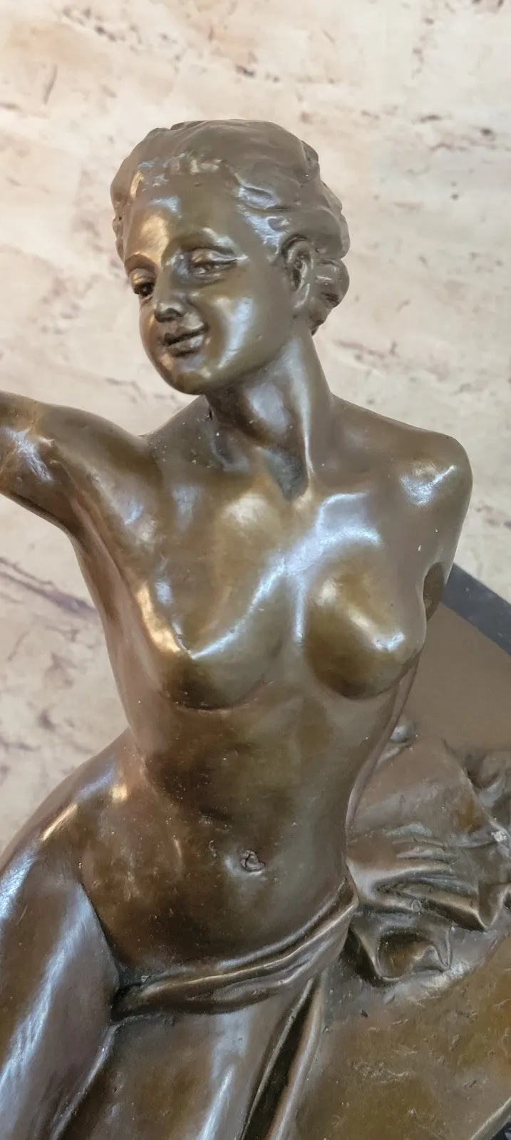 Sexy Woman Bronze Sculpture, Collector Edition, Lost Wax Cast, Classic Artwork for Home Decor