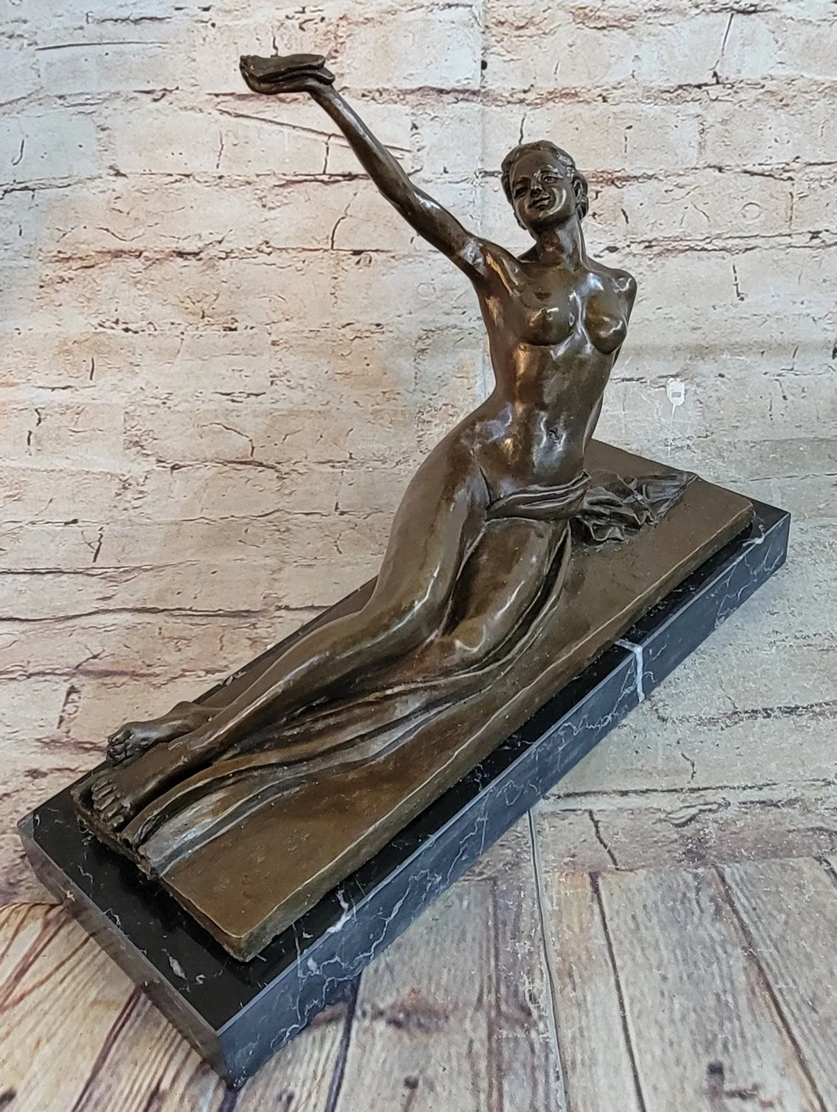 Sexy Woman Bronze Sculpture, Collector Edition, Lost Wax Cast, Classic Artwork for Home Decor