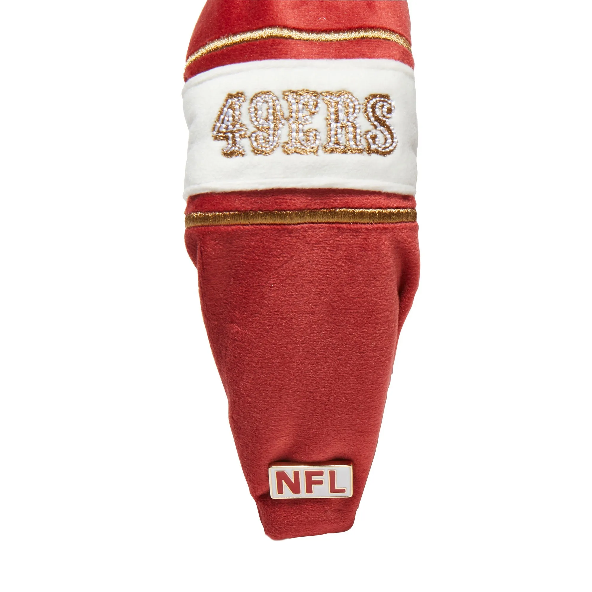 SF 49ERS EMBROIDERED LELE SADOUGHI X NFL RED KNOTTED HEADBAND