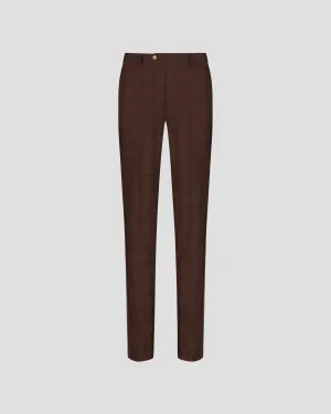 SG Dress Trouser - Dark Brown Window Pane