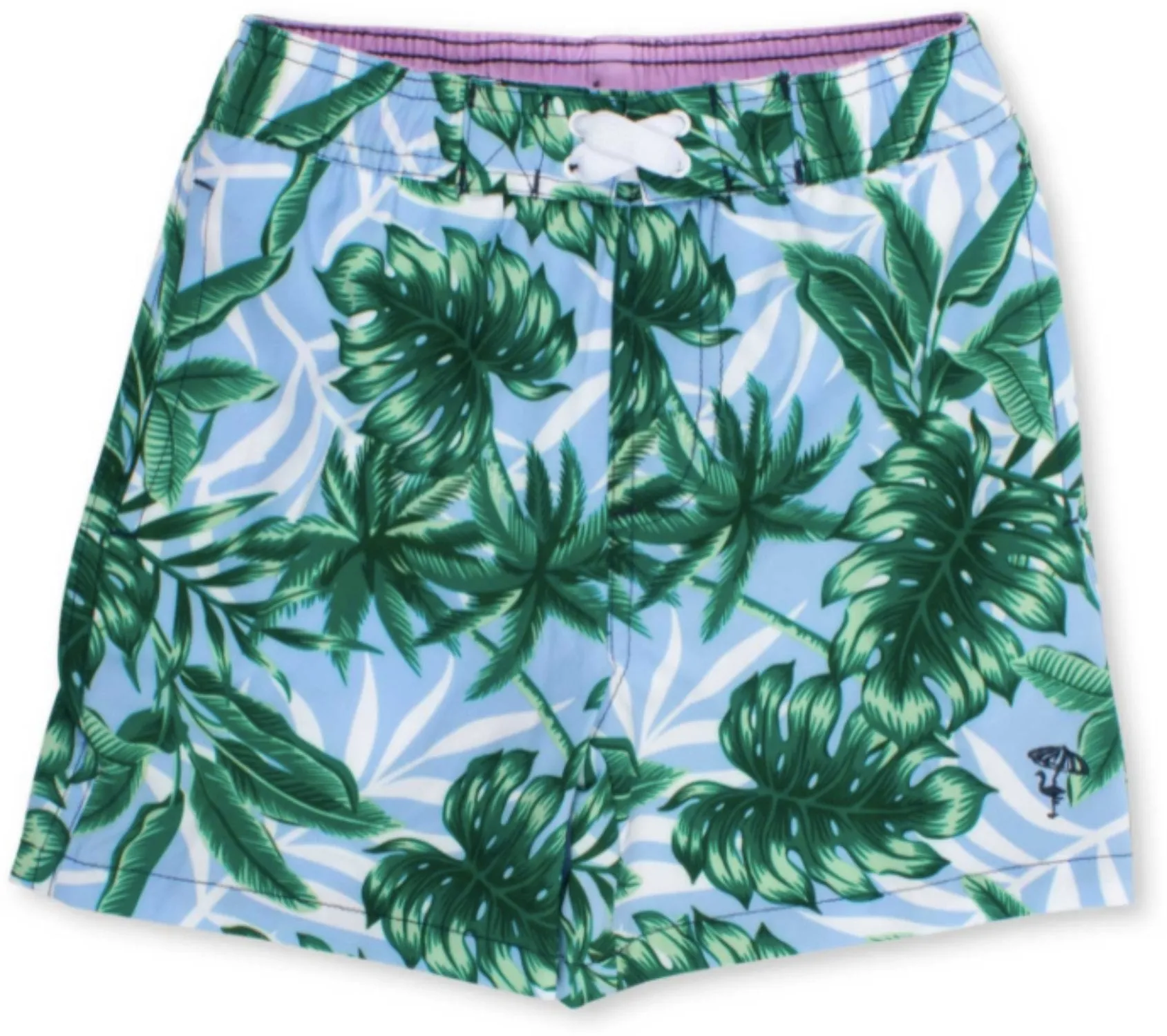 Shade Critters Boys Blue Palms Swim Trunks