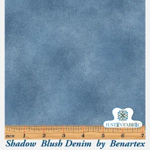 Shadow Blush Denim Yardage | Benartex