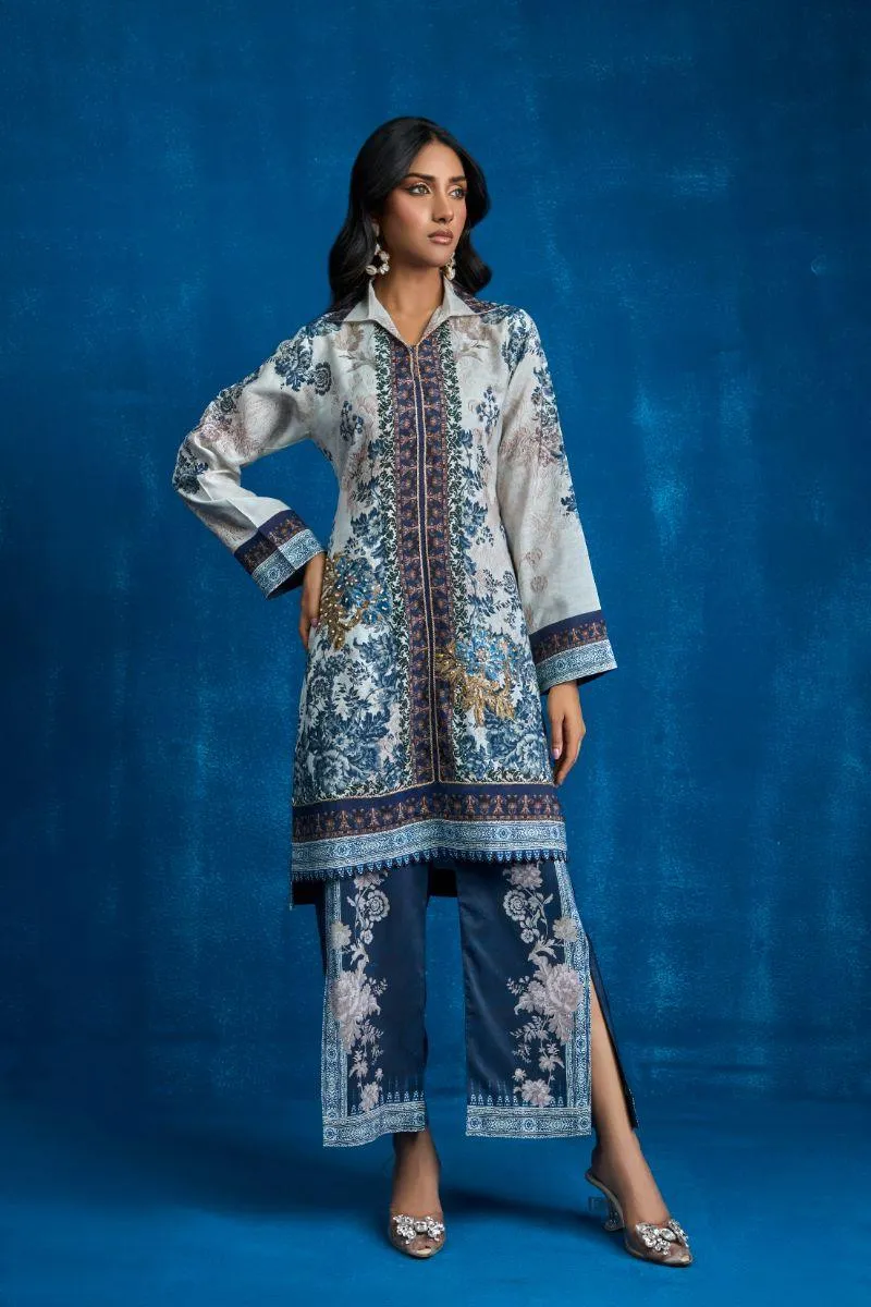 Shamaeel - ES - 03 - Khaadi Silk - 2 Piece