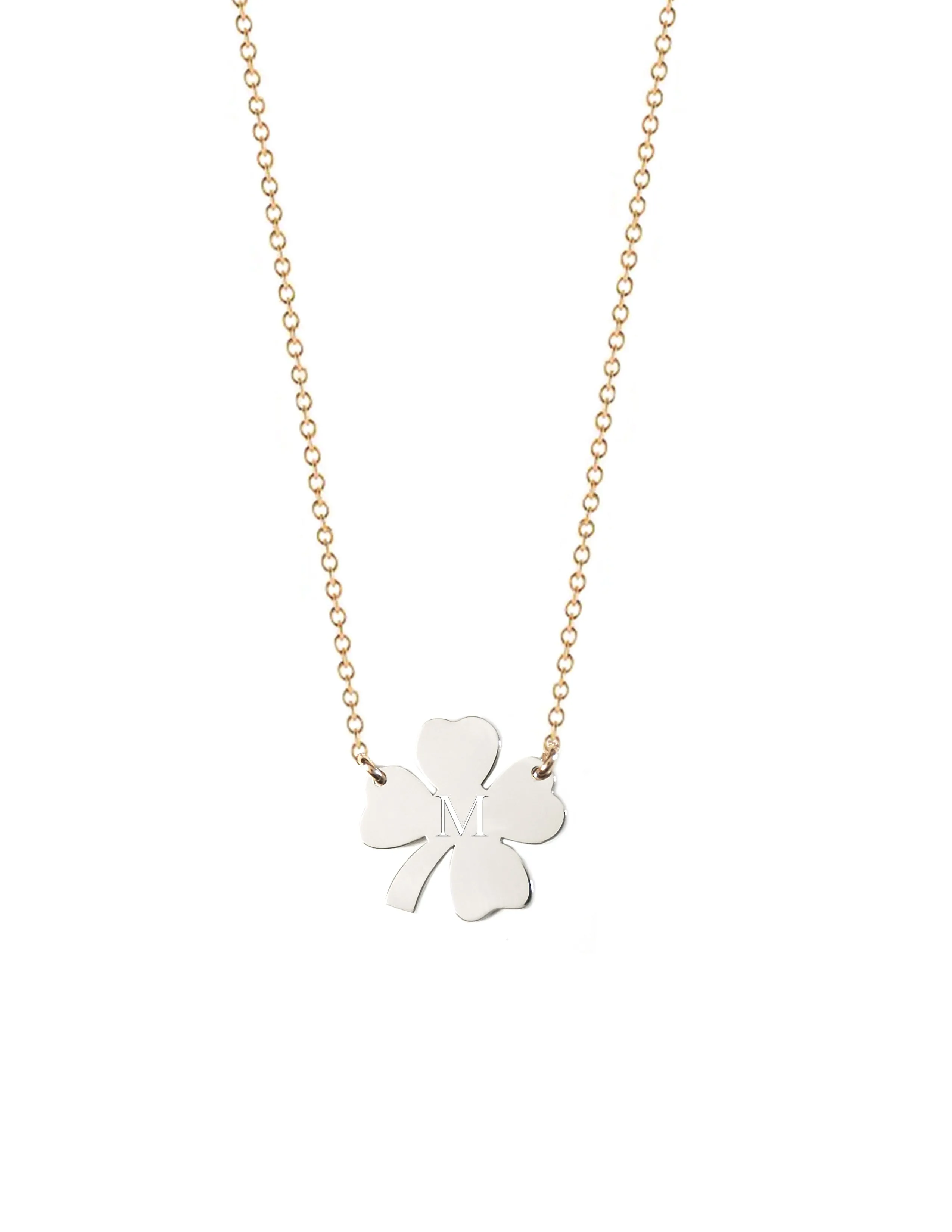 Shamrock Initial Necklace