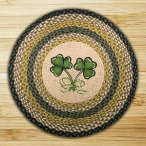 Shamrock Round Patch Rug