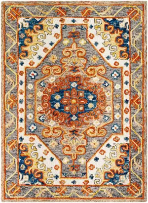 Shaneta Traditional Light Gray Area Rug