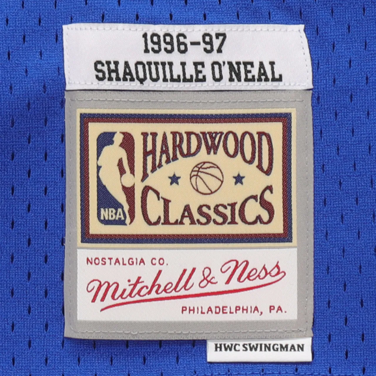 Shaquille O'Neal 1996-1997 Los Angeles Lakers Hardwood Classic Edition Mitchell & Ness Swingman Jersey - Blue