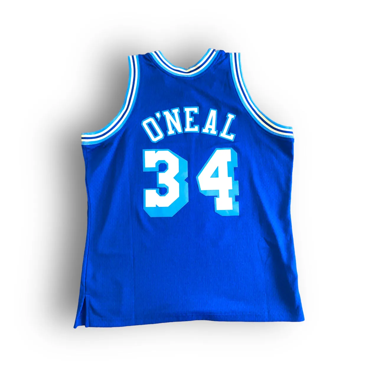 Shaquille O'Neal 1996-1997 Los Angeles Lakers Hardwood Classic Edition Mitchell & Ness Swingman Jersey - Blue