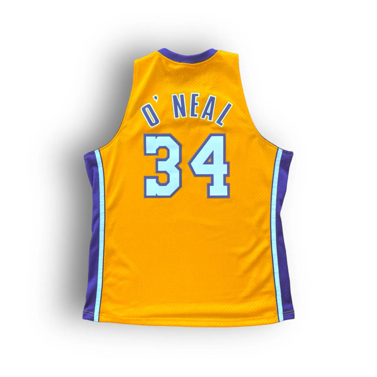 Shaquille O'Neal 1999-2000 Los Angeles Lakers Home Mitchell & Ness Swingman Jersey - Yellow